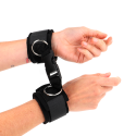 KINK - NEOPRENE HOOKLOOP FASTENER WRIST RESTRAINTS BLACK