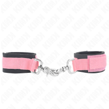 KINK - ADJUSTABLE NEOPRENE WRIST RESTRAINTS PINK ADJUSTABLE