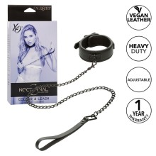 CALEXOTICS - NOCTURNAL HALSBAND LEINE LEDER VERSTELLBAR SCHWARZ