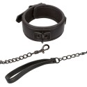 CALEXOTICS - NOCTURNAL HALSBAND LEINE LEDER VERSTELLBAR SCHWARZ