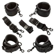 CALEXOTICS - NOCTURNAL CEINTURE DE LIT RÉGLABLE EN CUIR NOIR