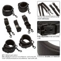 CALEXOTICS - NOCTURNAL CEINTURE DE LIT RÉGLABLE EN CUIR NOIR