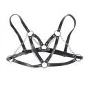 SUBBLIME - 953713 PUNK BONDAGE GÜRTEL METALLSCHNALLE SCHWARZ