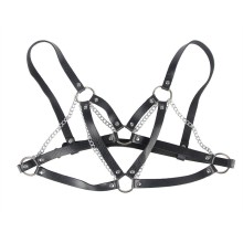 SUBBLIME - 953713 PUNK BONDAGE GÜRTEL METALLSCHNALLE SCHWARZ