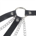 SUBBLIME - 953713 PUNK BONDAGE GÜRTEL METALLSCHNALLE SCHWARZ