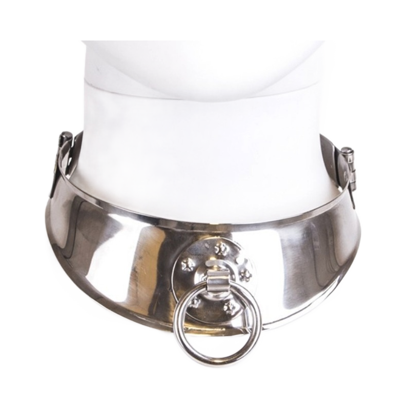 METAL HARD - RESTRAINT COLLAR WITH RING