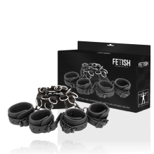 FETISH SUBMISSIVE - CONJUNTO DE LAÇOS DE CAMA DE LUXO COM FORRO