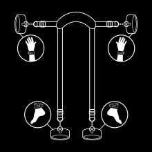 FETISH SUBMISSIVE - MEISTERPOSITION MIT 4 NOPRENE-GEFÜTTERT