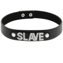 COQUETTE CHIC DESIRE - SLAVE VEGAN LEATHER CHOKER