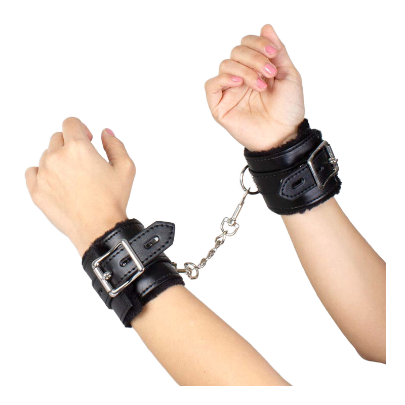 SECRETPLAY - BLACK BONDAGE HANDCUFFS BDSM COLLECTION