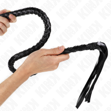 KINK - CHICOTE DE SERPENTE COM ANEL DE MÃO PRETO 65 CM