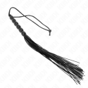 KINK - MINI SILICONE WHIP WITH 6 BLACK BEADS 26 CM