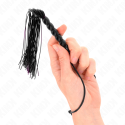 KINK - MINI SILICONE WHIP WITH 6 BLACK BEADS 26 CM