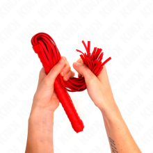 KINK - WHIP WITH RED TEXTURED HANDLE 48.5 CM