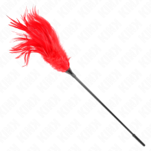 KINK - PLUSIEURS PLUMES DE CHATOUILLES ROUGES 45 CM