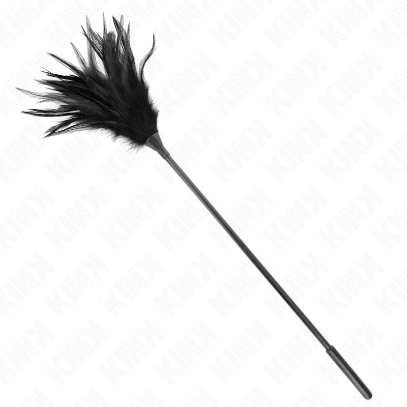 KINK - PLUSIEURS PLUMES DE CHATOUILLES NOIRES 45 CM