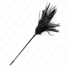 KINK - MULTIPLE BLACK TICKLE FEATHERS 45 CM