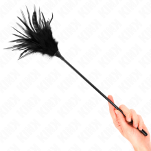 KINK - MULTIPLE BLACK TICKLE FEATHERS 45 CM