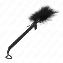 KINK - NYLON ROPE WAND WITH TICKLE FEATHERS AND BLACK BOW 25 CM