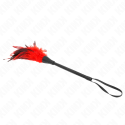 KINK - PLUMES DE POULET TICKLE EN FORME DE CORNE ROUGE 36 CM