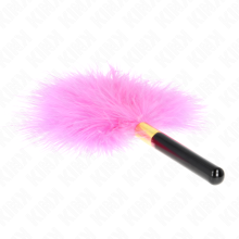 KINK - PLUMES TICKLE EN MÉTAL DORÉ FUCHSIA 18 CM