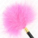 KINK - PLUMES TICKLE EN MÉTAL DORÉ FUCHSIA 18 CM