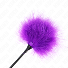 KINK - PURPLE TICKLE FEATHERS USED FOR THE BONDAGE KIT 27 CM