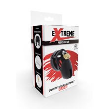 HIDDEN DESIRE - EXTREME CAGE DE CHASTETÉ SILICONE TAILLE S NOIR