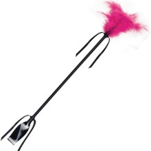 SECRETPLAY - FOUET FEATHER NOIR ET FUCHSIA