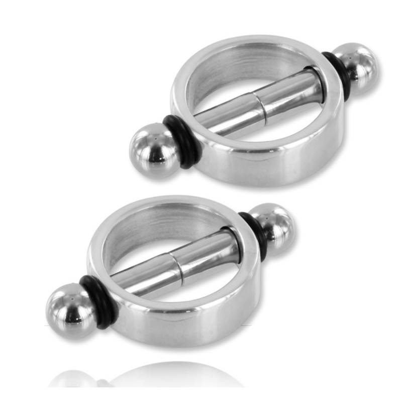 METAL HARD - MAGNETIC NIPPLE Clamps PAIR