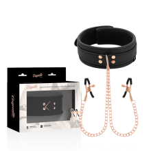 COQUETTE CHIC DESIRE - COLAR FANTASY NIPPLE CLAMP COM FORRO DE