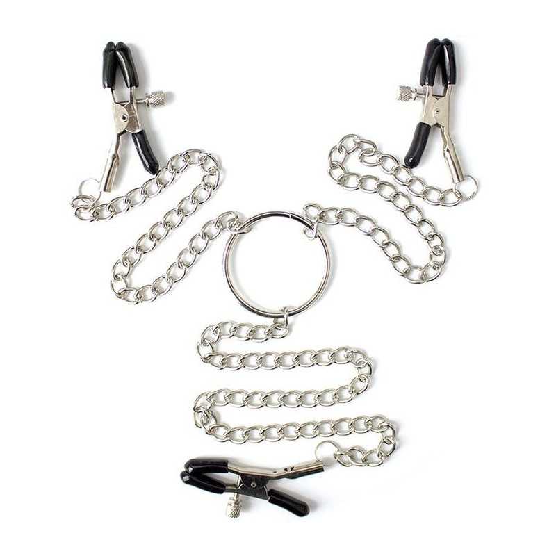 OHMAMA FETISH - 3 IN 1 METAL NIPPLE CLAMPS