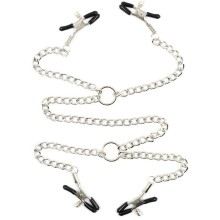 OHMAMA FETISH - 4 NIPPLE Clamps WITH CHAINS