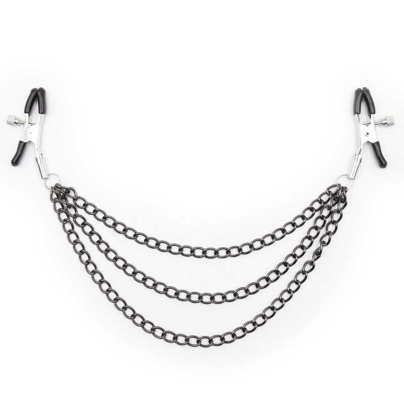 OHMAMA FETISH - NIPPLE Clamps WITH BLACK CHAINS