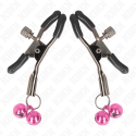 KINK - DOUBLE BELL NIPPLE CLAMP PINK 6 CM