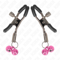 KINK - PINCE À METON DOUBLE CLOCHE ROSE 6 CM