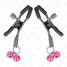 KINK - DOUBLE BELL NIPPLE CLAMP PINK 6 CM