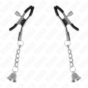 KINK - SILVER BELL PENDANT NIPPLE CLAMPS 6 CM