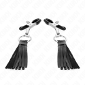 KINK - LEATHERETTE TASSEL NIPPLE CLAMPS 6 CM