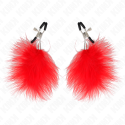 KINK - FEATHER NIPPLE CLAMP RED 7 CM