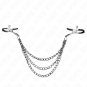 KINK - NIPPLE CLAMPS WITH 3 CHAINS BLACK 20/23/28 CM