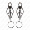 KINK - O-RING JAPANESE CLOVER NIPPLE CLAMPS SILVER