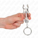 KINK - O-RING JAPANESE CLOVER NIPPLE CLAMPS SILVER