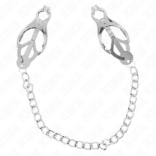 KINK - JAPANESE CLOVER NIPPLE CLAMPS WITH CHAIN SILVER 30 CM