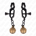 KINK - BELL JAW STYLE NIPPLE CLAMPS BLACK 7 CM