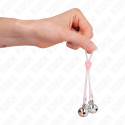 KINK - LUMINOUS SKULL NIPPLE CLAMPS WITH RING BELLS ADJUSTABLE