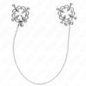 KINK - METAL FLOWER NIPPLE CLAMPS WITH CHAIN