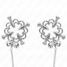 KINK - METAL FLOWER NIPPLE CLAMPS WITH CHAIN