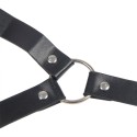 SUBBLIME - 953720 BONDAGE LEATHER STRAP BREATH CLAMPS NERO