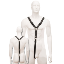 LEATHER BODY - HARNESS HERREN SCHWARZ